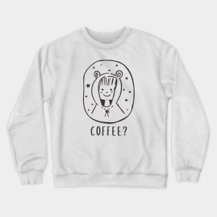 I love coffee cute drawing Crewneck Sweatshirt